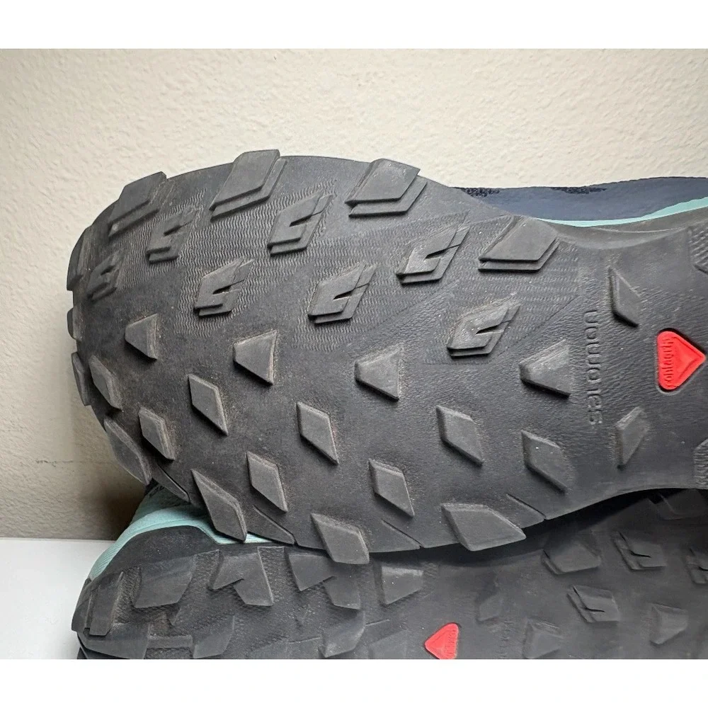 Salomon Outline Gore-Tex Blue Hiking Shoes | Women's Size 8 - Picture 2 of 11